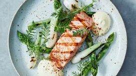 HG - Gegrilde zalm - krokante prei / blanke boter