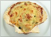 Gegratineerde Sint - Jacobsschelp